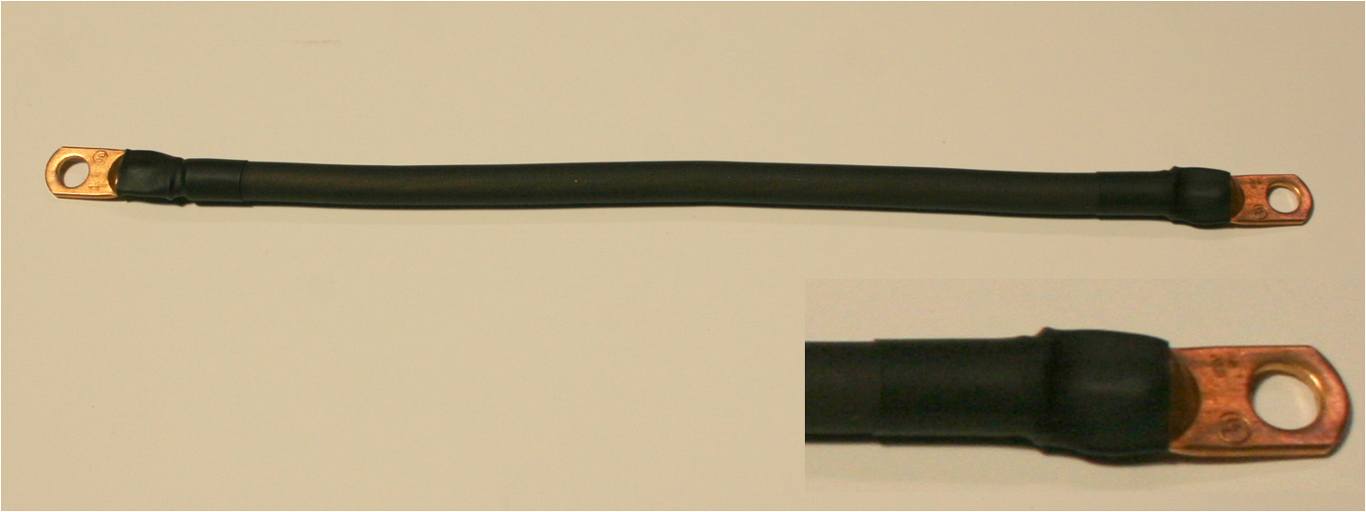 Find (12 in) 4 GAUGE AWG BATTERY GROUND 5/16 in CABLE LUG TERMINAL WIND